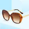 Nuevas gafas de sol de moda personalizadas transfronterizas con montura grande de metal, estilo europeo y americano, gafas de sol de moda para celebridades de Internet.