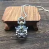 Joyería de Plata de Ley s925 Moda Popular Personalidad Colgante Pixiu de Transferencia Plata Tailandesa Campana Vintage Colgante para Hombres y Mujeres