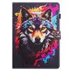 Capa de Couro Plana para iPad Pro Samsung Tab A9plus Animal Pintado em Desenho Animado Capa Protetora Plana