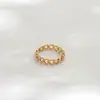 Anel de Dedo Indicador Europeu e Americano Estilo Minimalista Transfronteiriço Anel de Cauda Anel de Aço Titânio Leve Luxo Moda Design de Nicho Corrente para Mulheres