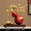 Novos Enfeites de Cabacinha Estilo Chinês para Sala de Estar, Decorações para Rack de TV e Bar que Atraem Riqueza, Presentes de Luxo Leve de Alta Qualidade, Presentes de Inauguração