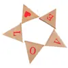 Decorações para Festa de Dia dos Namorados, Bandeiras Penduradas, Bandeiras de Coração de Amor, Bandeiras Triangulares, Faixas de Festa, Bandeiras de Juta