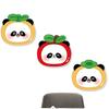 Pegatinas de Pared 3D de Animales de Dibujos Animados con Pequeños Patrones Florales, Pegatinas de Pared Autoadhesivas para Sala de Estar, Herramienta para Reparar y Cubrir Agujeros en la Pared