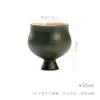 Taza de Té de Alto Pie Estilo Japonés de las Dinastías Tang y Song, Juego de Té Kung Fu, Taza de Té para el Hogar, Estilo Wabi-Sabi, Cerámica Rústica, Taza de Té Individual de Arcilla Estilo Antiguo