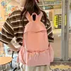 2026 Nova Mochila de Estilo Simples Feminina Versão Coreana Leve Impermeável Mochila de Grande Capacidade Mochila Escolar Bolsa de Viagem Casual