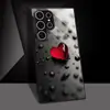 Funda de Cristal de Gama Alta con Forma de Corazón y Gota de Agua para Teléfono, Resistente a Rayones y al Desgaste, Admite Diseño Personalizado con Tu Propia Imagen, Funda Protectora para Galaxy S24