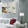 Papel Tapiz Autoadhesivo Rayado de Espuma Alta No Tejido Estéreo 3D para Sala de Estar, Dormitorio, Comedor, Papel Tapiz Gris Plateado, Autoadhesivo para Uso Doméstico