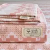 100% Algodón Puro Algodón Grueso Sábana Individual, Funda de Edredón Individual para Primavera/Verano, Funda de Almohada, Cubre Cama Engrosado, Juego de Tres Piezas, Sábana Ajustable 4