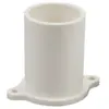 Accesorios para Tubería Eléctrica Directa Embebidos en PVC Estándar Nacional con Base con Agujeros para Clavos Conducto Directo con Pies Conector Recto con Orejas