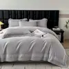 Lujoso y de alta gama, amigable con la piel, Clase A, 50S de doble hebra, 100 hilos, 100% algodón, satén bordado, algodón de fibra larga, juego de cuatro piezas adecuado para dormir directamente sobre