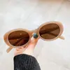 Óculos de Sol Pequenos Ovais com Armação Preta Estilo Europeu e Americano Gatinho Personalizados para Mulheres, Visual de Luxo, Óculos Populares Mais Vendidos, Comércio Exterior, Estilo Coreano