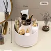 Cubo de Almacenamiento de Escritorio Rotatorio 360° de Lujo Ligero Transfronterizo, Estante, Caja de Almacenamiento Grande para Cosméticos y Artículos Varios