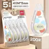 Cinta correctora Deli Color original del papel Beige Cinta correctora silenciosa sin rastro para estudiantes de secundaria Cinta correctora de gran capacidad