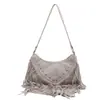 Bolso cruzado de borlas para mujer, modelo 2026, bolso de hombro moderno y elegante, único y estiloso, adecuado para el trabajo y los desplazamientos, bolso de axila