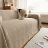 Hilo de Algodón Color Tejido Patrón de Diamante Manta Multifuncional Borla Cubierta de Sofá Tela Sala de Estar a Prueba de Polvo Toalla de Sofá Dropshipping