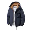 Chamarra de algodón con capucha extragrande L-8XL para hombre, engrosada para invierno, cálida y casual, chamarra acolchada versátil, soporta impresión