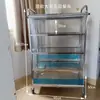 Carro pequeño para restaurante de hotel, carrito de platos de acero inoxidable de tres, cuatro o cinco niveles, carrito de servicio y estante de servicio elevado para restaurantes