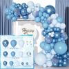 Escena de decoración de traje de globo transfronterizo, diseño de fondo, cadena de globos para pared, paquete de globos para fiesta de cumpleaños y boda, venta al por mayor