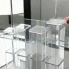 Bandeja acrílica transparente cuadrada para cubo de agua, cubeta recolectora de agua, tanque de agua, caja de almacenamiento, recipiente de cultivo, botella de agua con tapa, tapa sellada