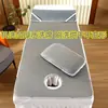 Esterilla para dormir para cama de belleza salón de belleza cama de masaje para champú bordado de tatuaje tapete para quitar cera de oídos con agujeros verano transpirable engrosado seda de hielo ratán