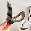 Pinza Curva de Nácar con Acabado de Alta Gama, Pinza Plana para la Parte Trasera de la Cabeza, Que No Marca, Que No Duele, Pasador para Peinados Recogidos, Pinza de Pato, Pinza de Concha