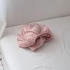 Lençol de Cama Ajustável de Algodão Lavado Puro Estilo Japonês Peça Única Lençol de Cama Capa de Edredom Seca Respirável Conjunto de Três Peças