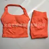 Venta Caliente Transfronteriza Dfyne Nuevo Chaleco de Yoga Resistente a las Arrugas Leggings de Pantalones de Nueve Puntos Sin Costuras de Tres Secciones Levanta Glúteos