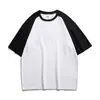 Camiseta Rampo Personalizada 240g Algodón Puro Manga Raglán con Imágenes y Muestras para Procesamiento de Pequeños Lotes de Camisas Culturales, Uniformes de Grupo y Uniformes de Clase