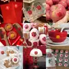 Boda Pegatina Pequeña de Personaje Rojo Pegatina Selladora para Caja de Dulces Sobre Rojo Regalo de Agradecimiento Pegatina Selladora para Frutas Suministros de Boda