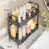 Estante para lavabo de baño, estante organizador de cosméticos para encimera, organizador doméstico para baño para artículos de tocador