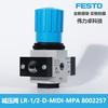Festo Festo Válvula Reductora de Presión Lr-1/2-D-Midi-Mpa 8002257 Procesamiento de Fuente de Aire con Manómetro