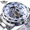 T-WINNER Winner Nuevo Reloj de Hombre Moda Casual Hueco Pedrería Reloj Mecánico Manual para Hombre