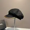 Gorra de Marinero Retro de Mezclilla Coreana para Mujer, Versátil para Todas las Estaciones, Gorra de Pintor Casual que Afina el Rostro