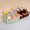 Suporte de Exibição Mini de Armazenamento Fofo de Desenho Animado Simulador Brinquedo DIY Casa de Bonecas Modelo de Cena Casa de Brincar Brinquedo