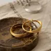 Pendientes Grandes de Múltiples Capas Dorados Mate Dulces y Frescos, Pendientes de Moda Estilo Hong Kong Lujo Accesible Diseño Único