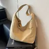 Bolsas de lona versáteis personalizadas para mulheres, bolsas simples de ombro de grande capacidade, bolsas de axila com design exclusivo para mulheres