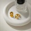 Clipes de Orelha de Aço Inoxidável Europeu e Americano Jingqiao para Mulheres Sem Piercing Orelhas Brincos de Nicho de Alta Gama Titânio de Aço 18K Joias Transfronteiriças