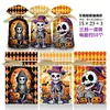 Bolsa de Regalo de Halloween Bolsa de Empaque de Plástico con Cordón para Dulces de Fiesta Bolsillo de Paquete Halloween Dibujos Animados Calabaza Fantasma