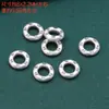 Accesorios de plata de ley moneda de plata 99% superficie de golpeo anillo de bobinado anillo de carrera accesorios retro DIY material hecho a mano joyería