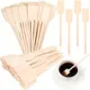 Palito Misturador Diário de Cabeça Redonda com Logotipo Imprimível de Madeira Descartável para Café Palito Espessado para Mexer Bebidas Quentes Mel