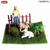 Simulación Cognitiva Animal Sólido Aves de Corral Ganado Burro Modelo Cría Burro Manchado Burro Juguete Burro Adornos