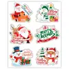 Pegatinas navideñas transfronterizas lindo personaje de dibujos animados Papá Noel, muñeco de nieve, reno Pegatinas de sellado de regalo de Año Nuevo