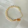 Pérola de Verão~Pulseira de pérolas trançada fashion, um acessório luxuoso e elegante que realça seu tom de pele