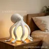 Nuevo producto transfronterizo: lámpara de noche de pulpo atmosférica y creativa con temática oceánica, Lámpara de Mesa Decoración Oceánica, luminaria