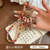 Estilo Bosque Tela Hecha a Mano Lindo Conejito Dibujo Animado Colgante Muñeca Llavero de Moda Estilo Miu Accesorio para Bolso