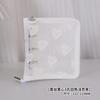 Cross-border Hot Lace Love Cover A8 Mini 3 furos Zipper Bag Binder Hand Ledger Transparente Case
