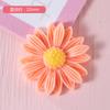 Accesorios de resina de margaritas y girasoles frescos de simulación, material de carcasa de teléfono artesanal, palo de diamante, accesorios para el cabello de mano