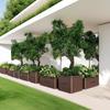 Design Exterior Aço Inoxidável Acabado Floreira Móvel Vaso de Plantio Departamento de Vendas Lago de Flores Exterior Vaso de Flores Quadrado