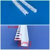 Tira C-shaped de face única curva dobrável PVC branco forma de dobra arbitrária vão de sombra tira divisória em U