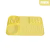 Tapete de Silicone para Alimentação Lenta de Animais de Estimação Transfronteiriço, Tapete de Lamber para Cães, Tapete de Refeição Impermeável Anti-Engasgo, Tapete de Placa de Lamber Multifuncional com Divisórias para Gatos